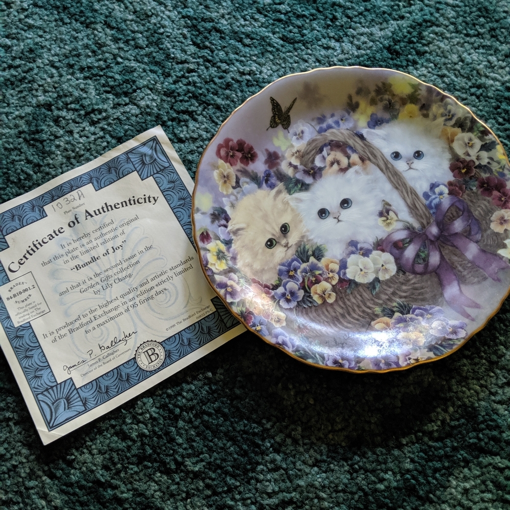 Bundle of joy. Vintage plate
